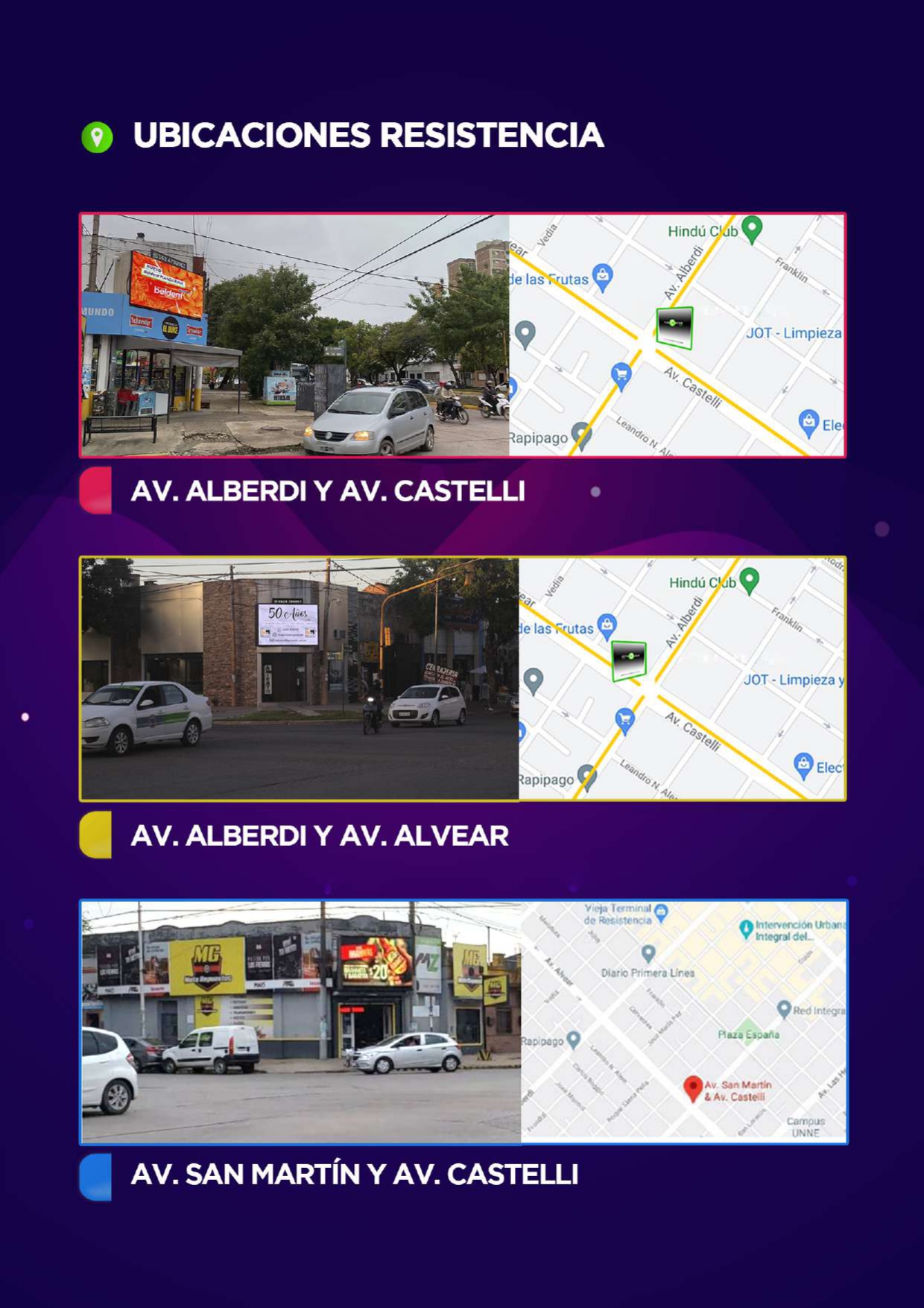 Ubicaciones Resistencia